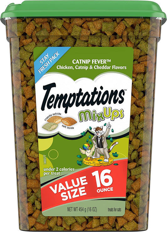 Temptations MixUps Catnip Fever Treats for Cats Value Size 16 Oz