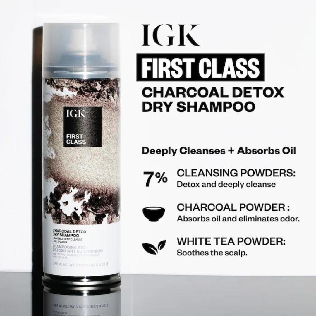 IGK First Class Charcoal Detox Dry Shampoo - 288ml / 6.3oz