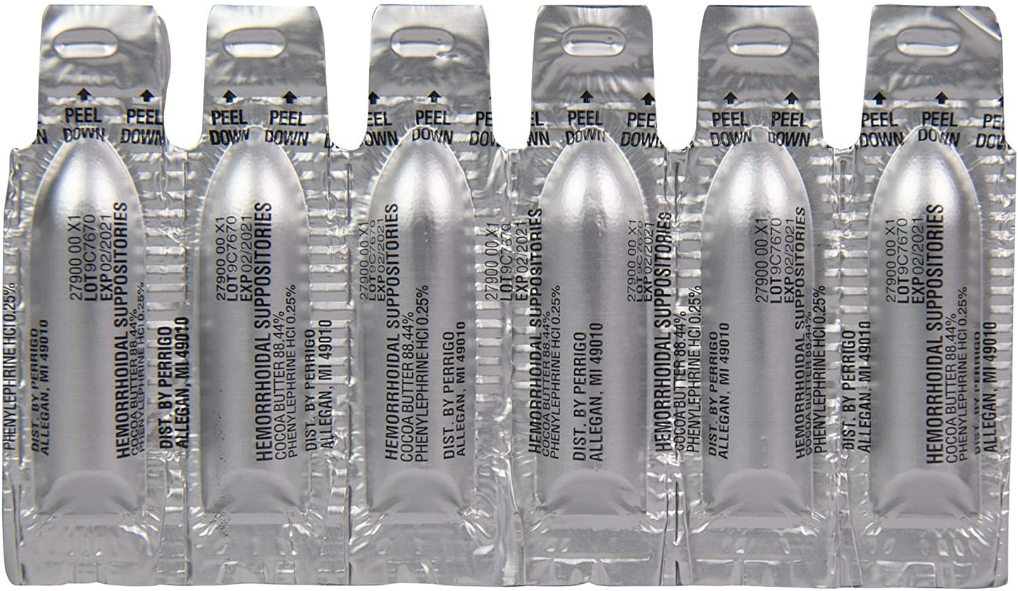 Equate Hemorrhoidal Suppositories Soothing & Nighttime Relief, 24 Suppositories