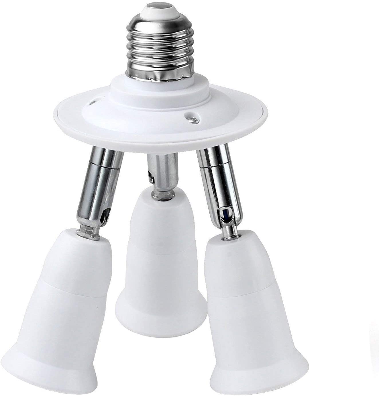 JACKYLED Light Socket Splitter Adapter for E26 & E27 Standard LED Bulbs