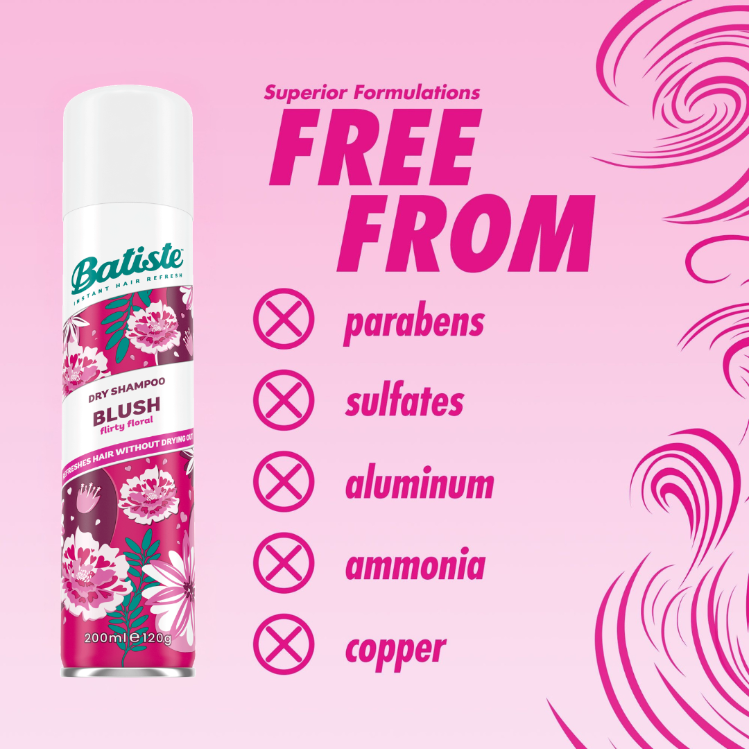 Batiste Dry Shampoo Blush Flirty Floral, 200 ml / 120 g