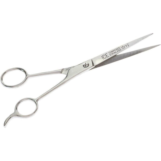 SE 7-1/2" Ice Tempered Stainless Steel Barber Scissors SP105 Silver