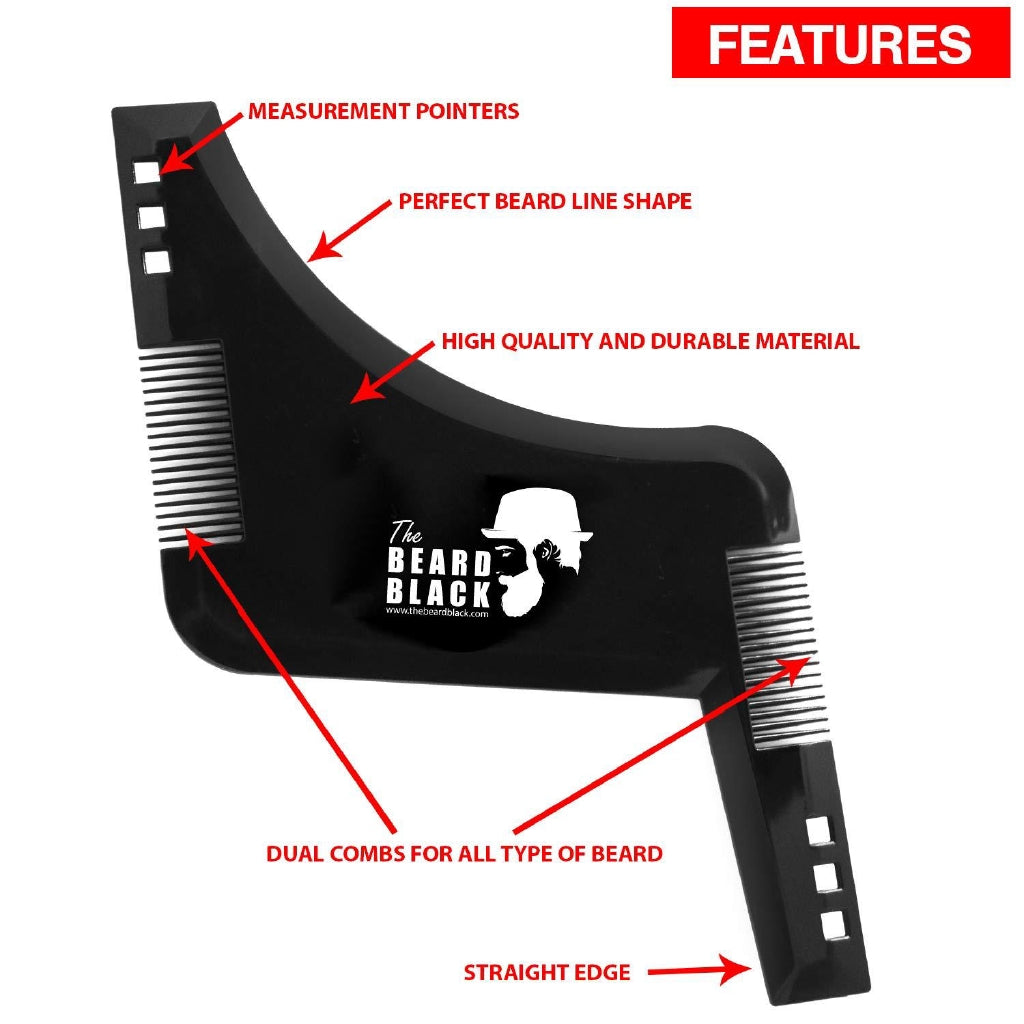 The Beard Black Beard Shaping & Styling Tool (Black)