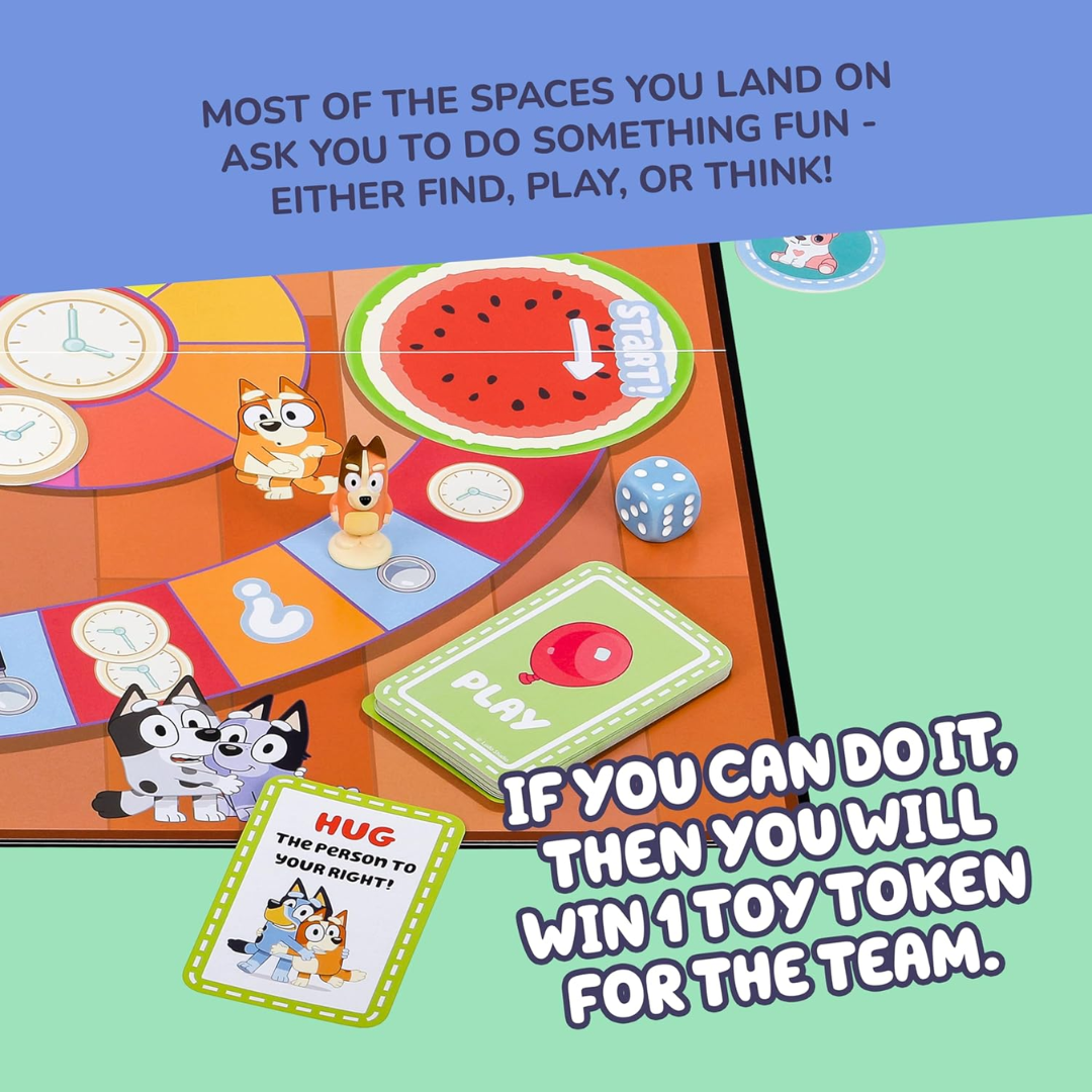 Bluey Scavenger Hunt Board Game 2-4 Players (Ages 3+)