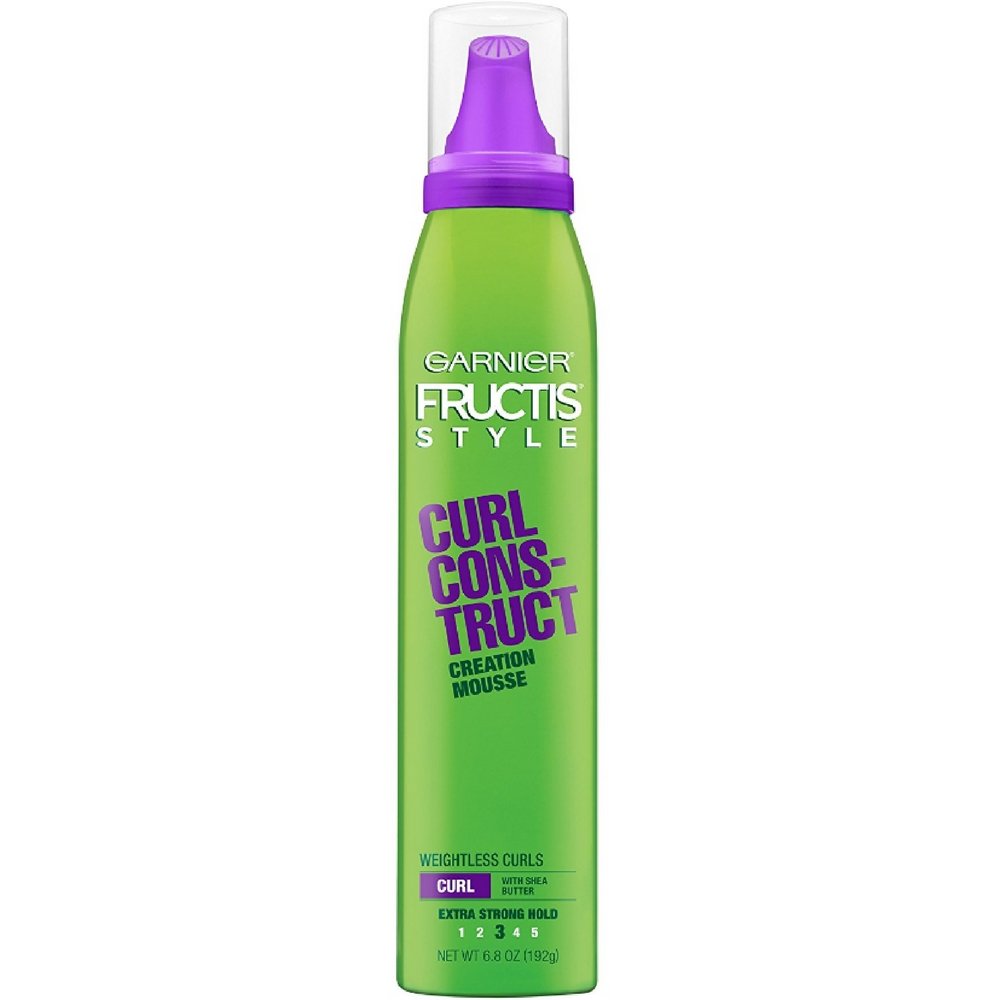 Garnier Fructis Style Curl Construct Creation Mousse with Shea Butter Extra Strong Hold 6.8 Oz(192g)