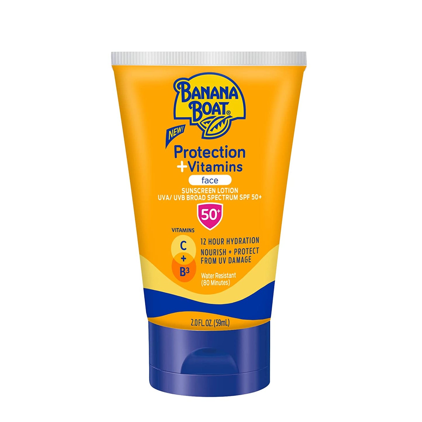 Banana Boat Protect + Vitamins Sunscreen Lotion SPF 50+ 133ml / 4.5 fl oz