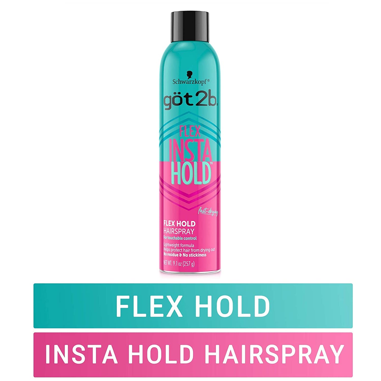 Schwarzkopf Got2B Flex Insta Hold Fast Drying Flex Hold Hairspray 9.1oz (257 g)