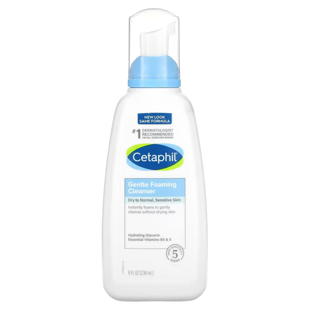 Cetaphil Gentle Foaming Cleanser for Dry to Normal Sensitive Skin 8oz