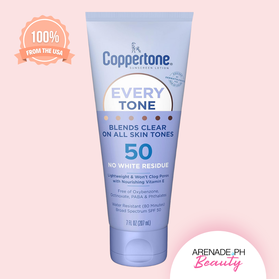 Coppertone Every Tone Sunscreen Lotion SPF 50  for All Skin Tones, 207 ml /  7 fl. oz