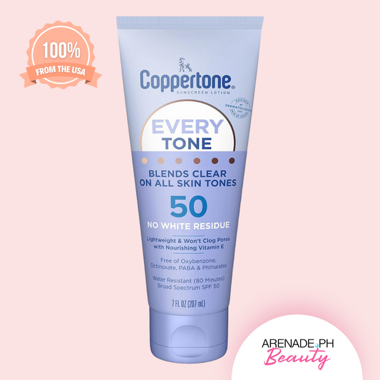 Coppertone Every Tone Sunscreen Lotion SPF 50  for All Skin Tones, 207 ml /  7 fl. oz
