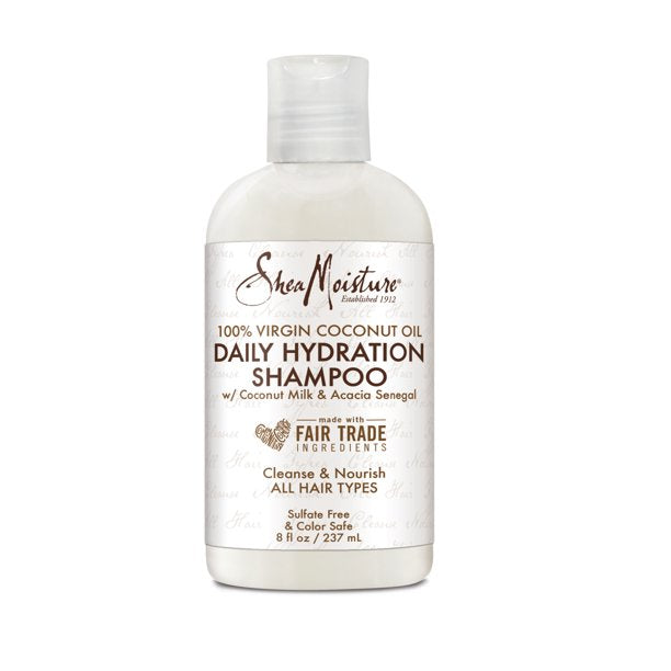 SheaMoisture 100% Virgin Coconut Oil Daily Hydration Shampoo for all hair types, 2 x 237 ml