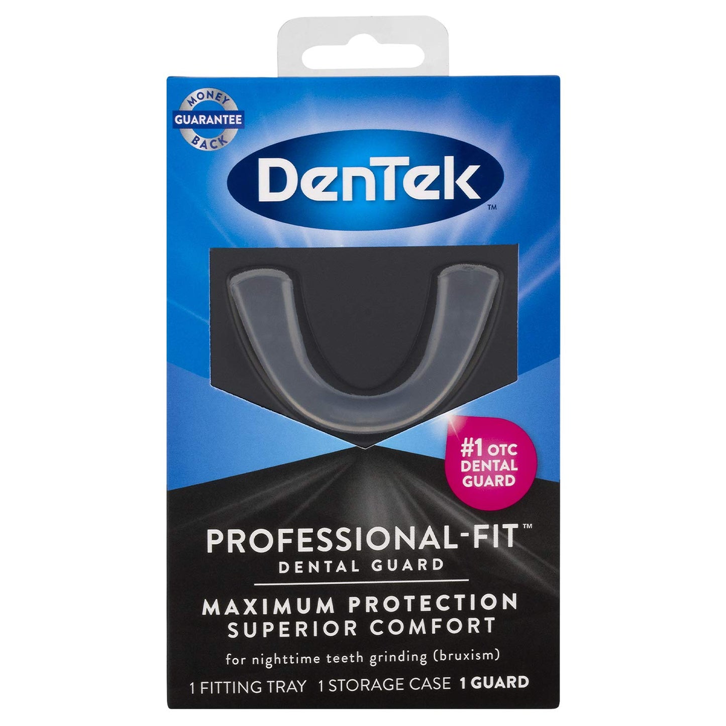 DenTek Professional-Fit Maximum Protection Superior Comfort Dental Guard For Teeth Grinding, 1 Count