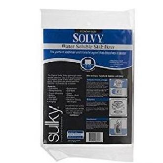 Sulky 409-02 Paper Solvy Water Soluble Fabric Stabilizer, 8-1/2 by 11-Inch, 12 Per Package