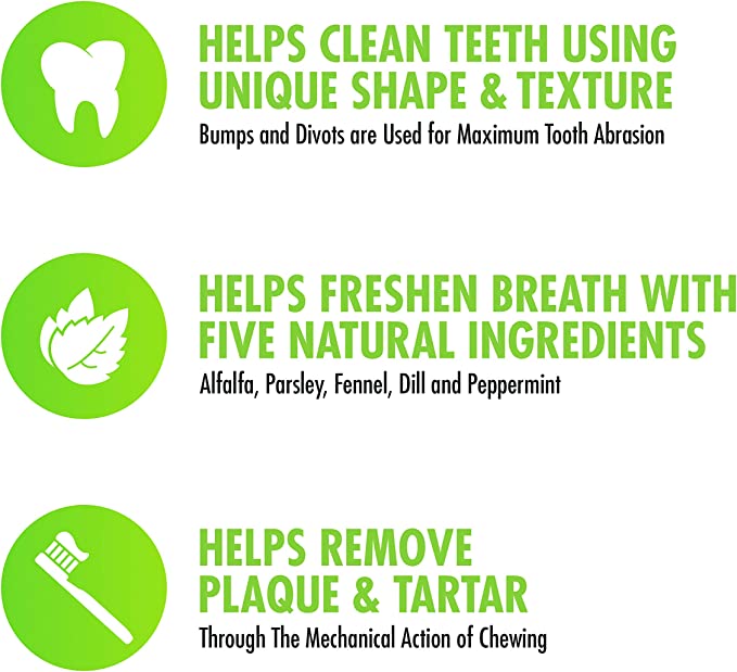 Minties Dog Dental Bone Treats Helps Clean Teeth And Freshen Breath for Tiny/Small Dogs, 181 g