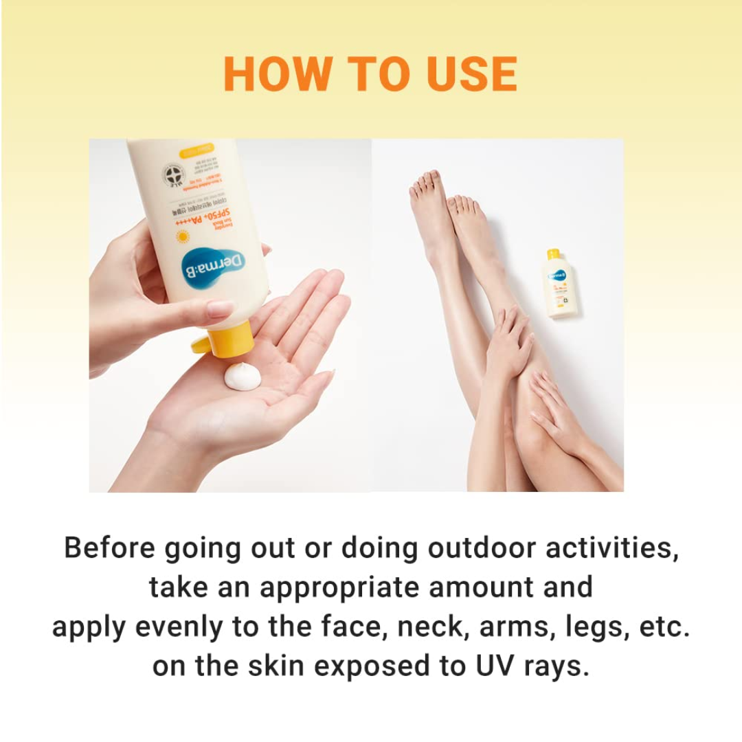 Derma B Everyday Sun Block SPF 50+ PA++++, 200 ml / 6.7 oz