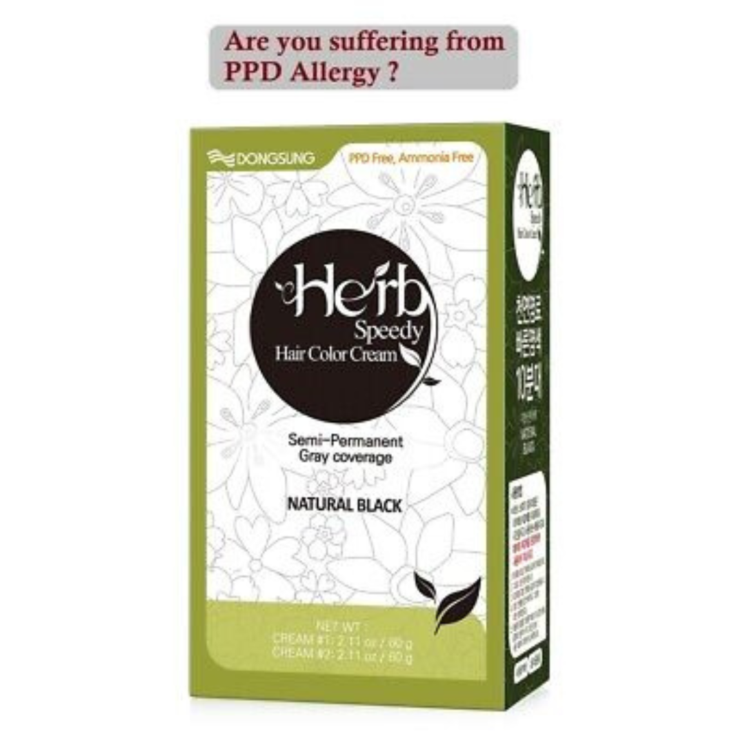 DONGSUNG Herb Speedy Hair Color Cream, PPD & Ammonia Off