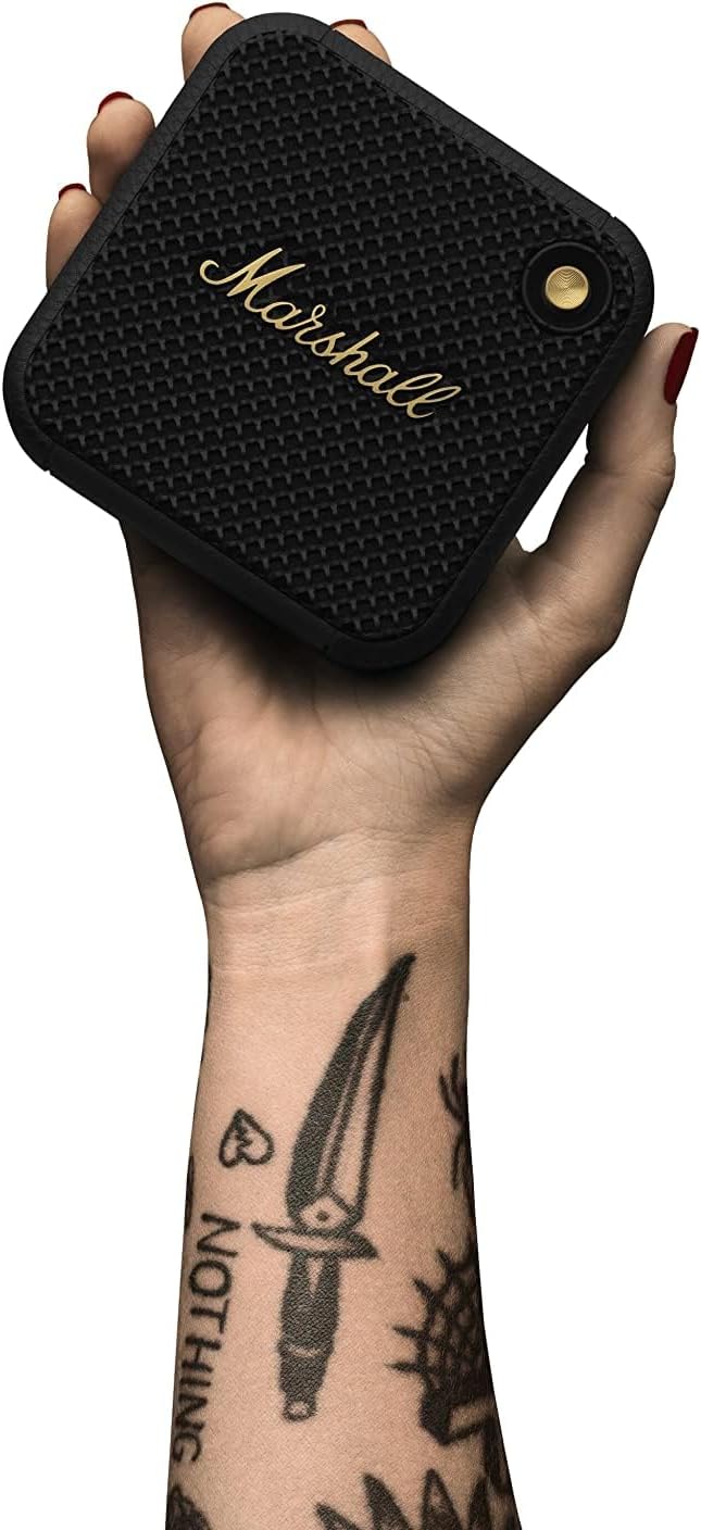 Marshall Willen Portable Bluetooth Speaker Black & Brass+