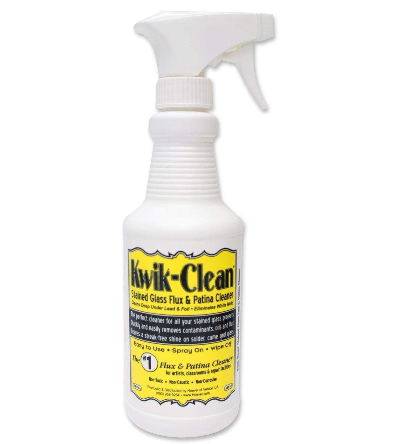 Kwik Clean Stained Glass Flux & Patina Cleaner 16 fl oz / 450 ml