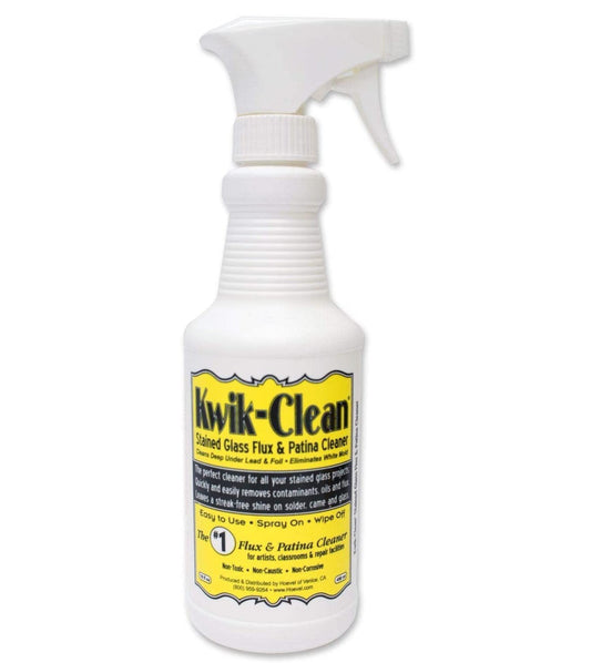 Kwik Clean Stained Glass Flux & Patina Cleaner 16 fl oz / 450 ml