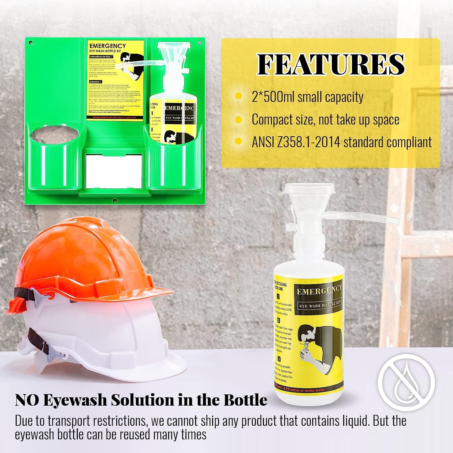 Goldenwall Plastic Cleaner Double Empty Bottles 2 Count