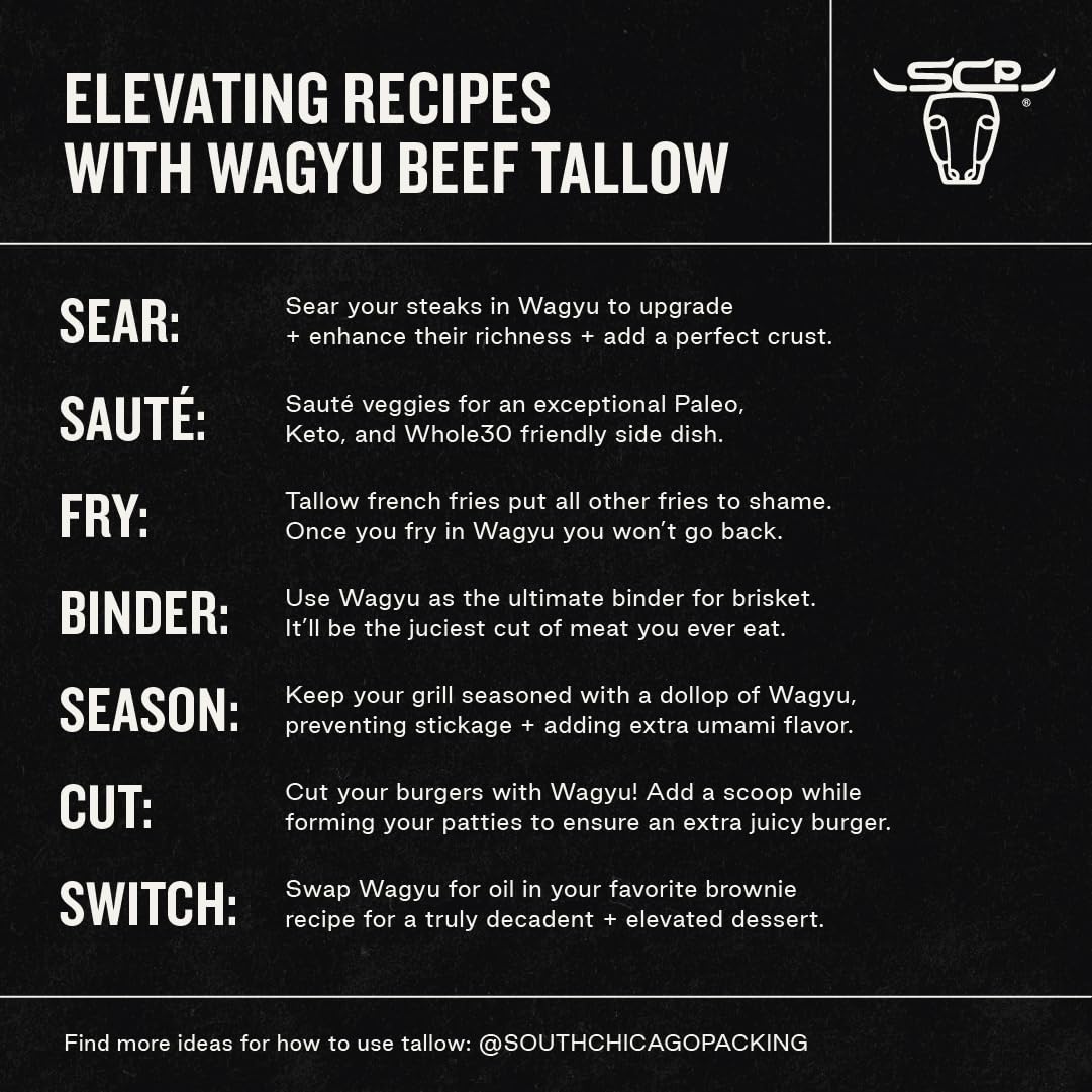 South Chicago Wagyu Beef Tallow, 1.19 kg / 42 oz