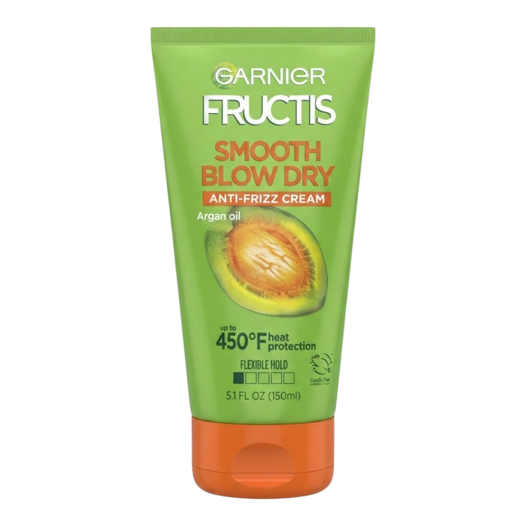Garnier Fructis Smooth Blow Dry Anti-Frizz Cream Flexible Hold, 5.1 oz / 150 ml