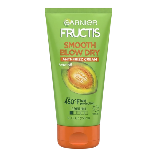 Garnier Fructis Smooth Blow Dry Anti-Frizz Cream Flexible Hold, 5.1 oz / 150 ml
