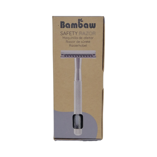 Bambaw Safety Shaver with 5 Double Edge Spare