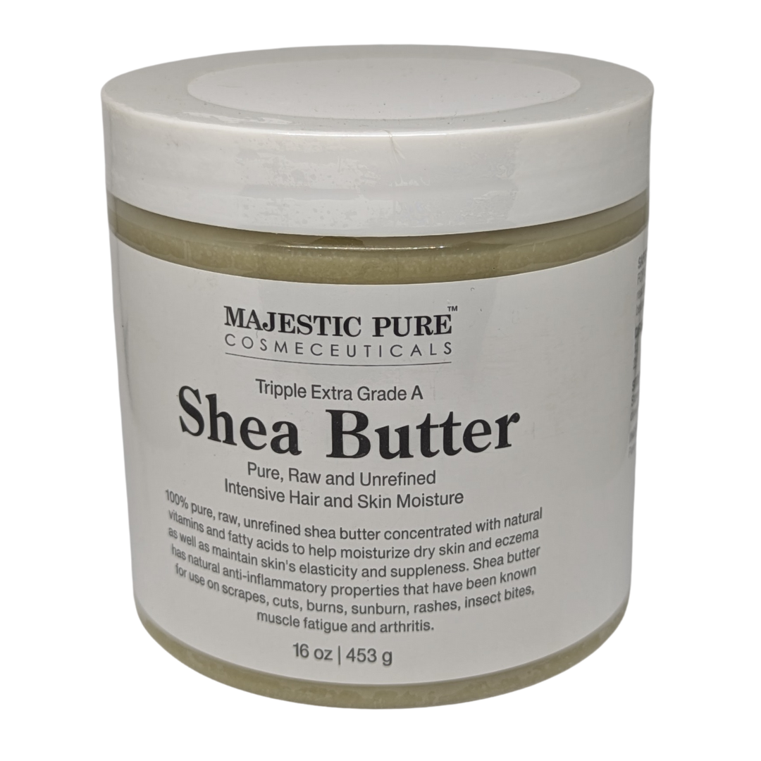Majestic Pure Cosmeceuticals Shea Butter, 453 g / 16 oz