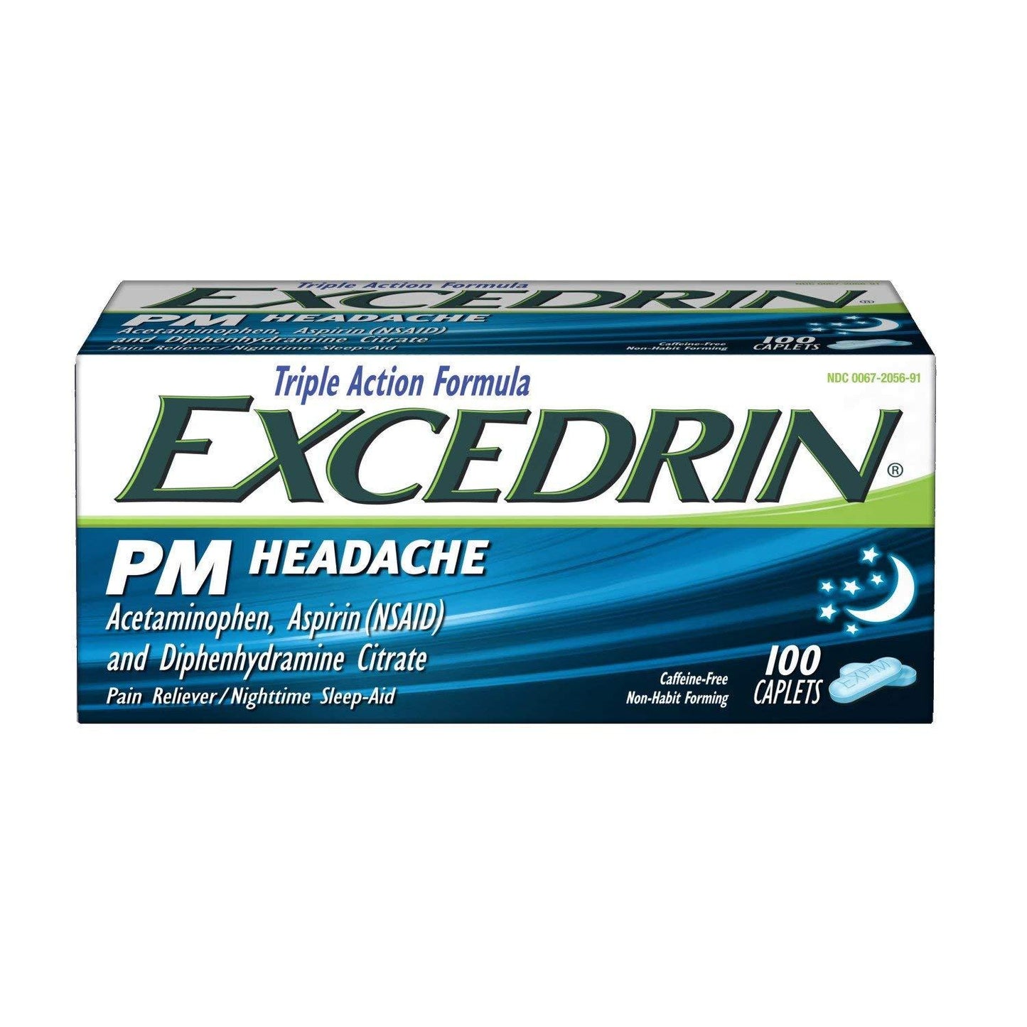 Excedrin PM Headache Diphenhydramine Citrate Pain Reliever / Nighttime Sleep-Aid (100 Caplets)
