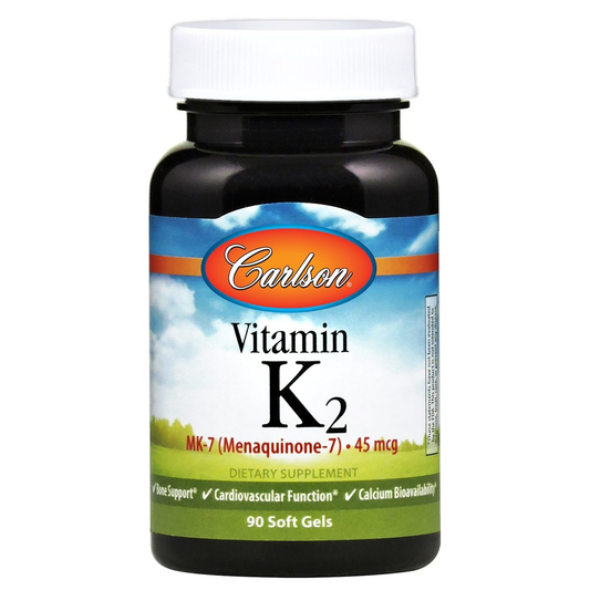 Carlson Vitamin K2 MK-7 90 Softgels Bone Support