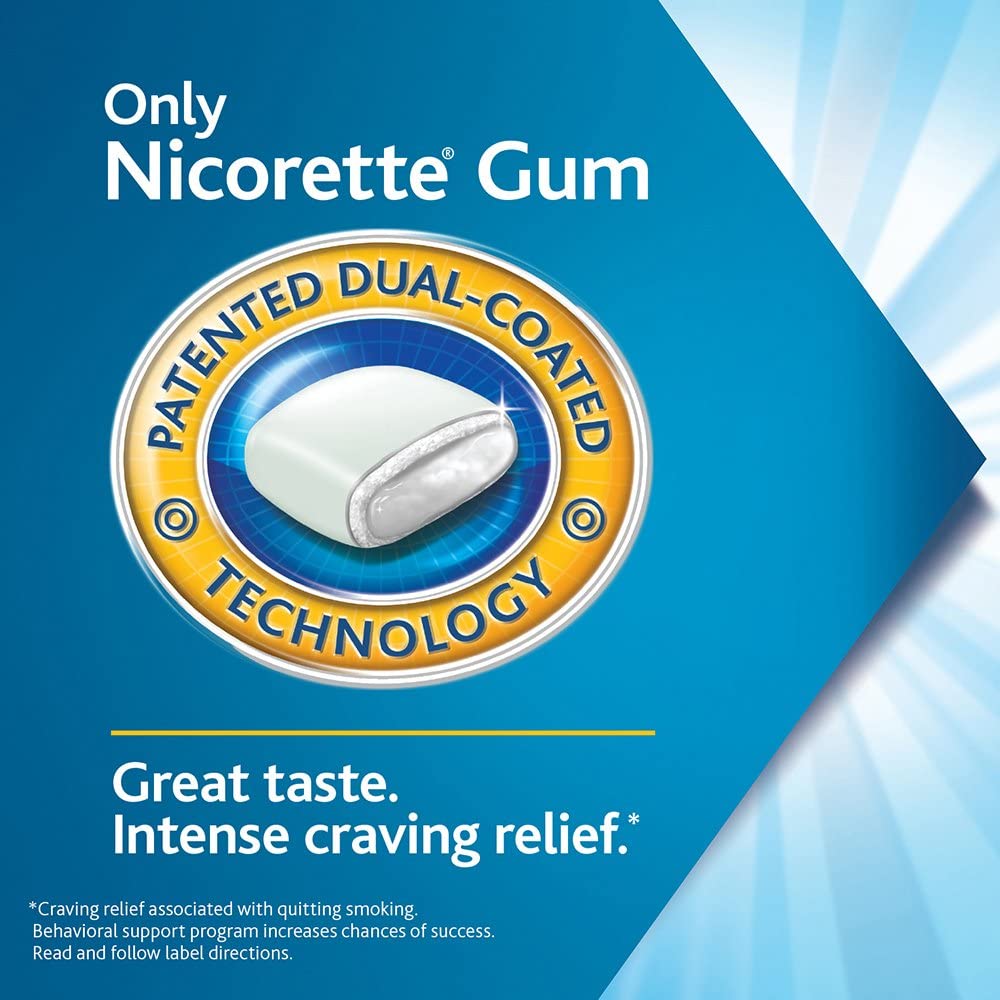 Nicorette Gum 2 mg, Fruit Chill 100 Count