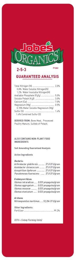Jobe’s Organics Vegetable & Tomato Granular Plant Food, 4lbs, 2-5-3