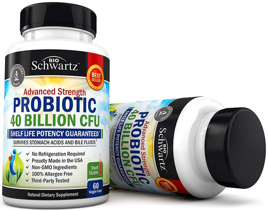Bio Schwartz Advanced Strength Probiotic 40 Billion CFU (60 Capsules)