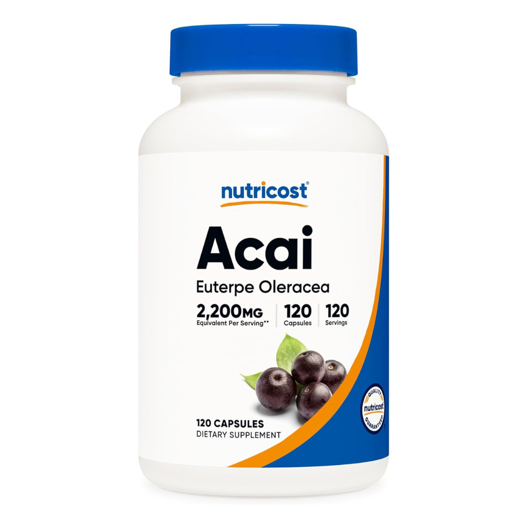 Nutricost Acai 2,200 mg, 120 Capsules