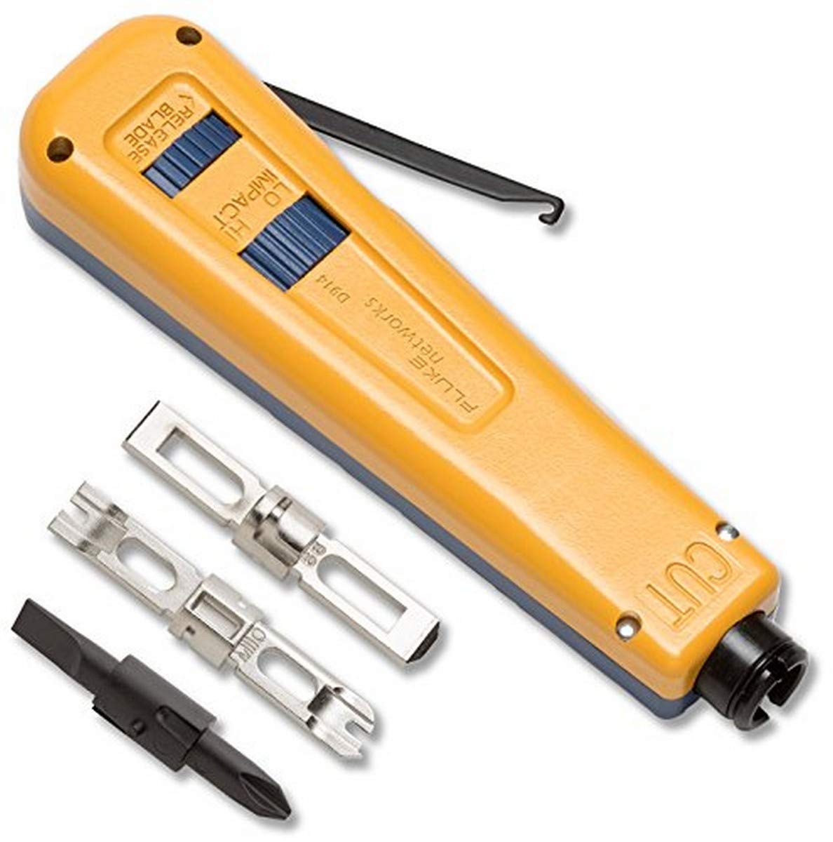 Fluke Networks D914 Spring-Loaded Impact Tool with 66 & 110 EverSharp Blade (10051501)