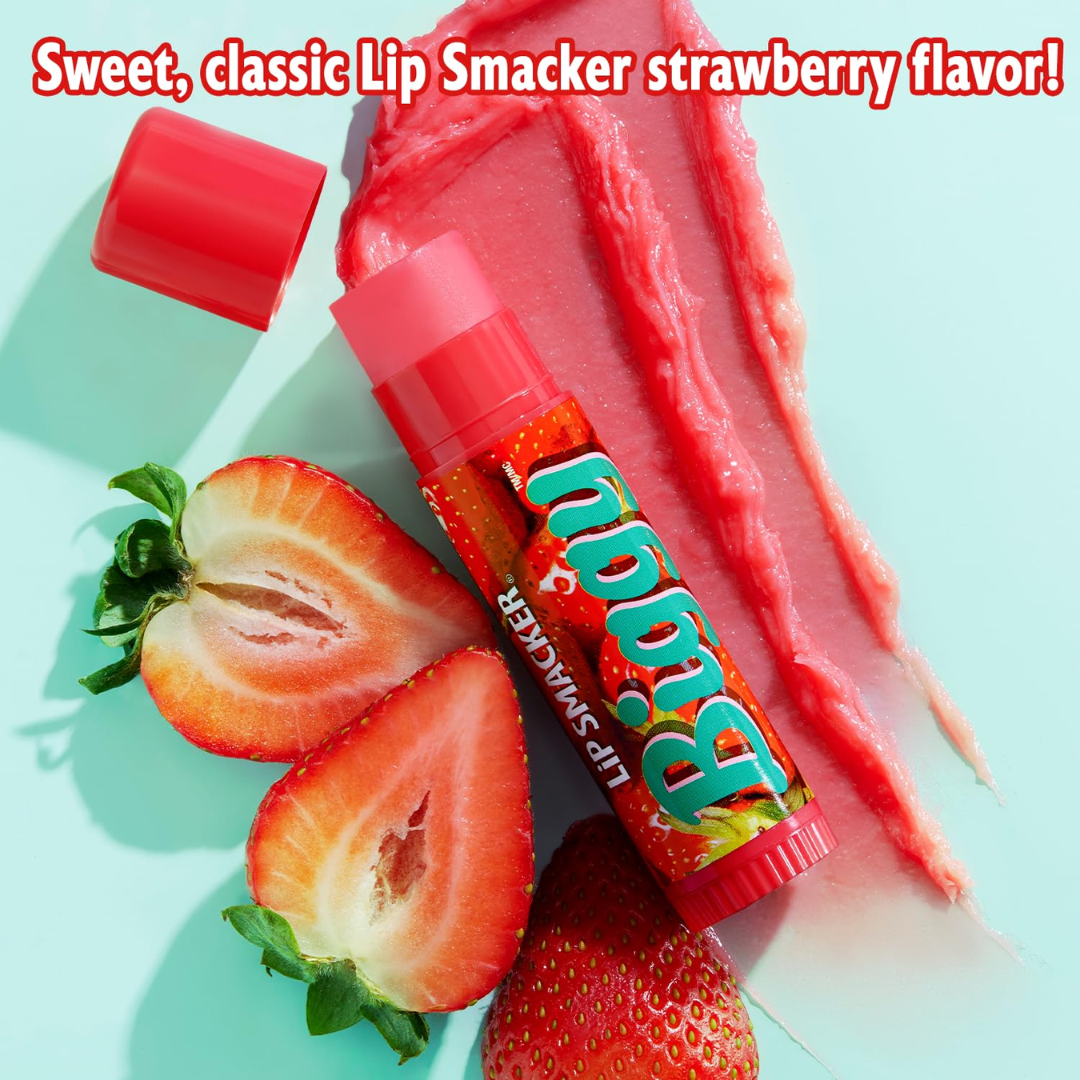 Lip Smacker Biggy Lip Balm Strawberry, 17 g / 0.60 oz