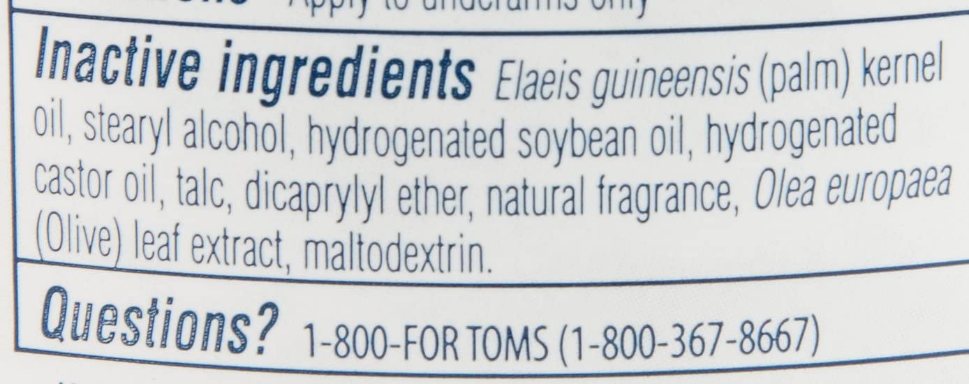 Tom's of Maine Natural Powder, Antiperspirant Deodorant For Women, 2.25 oz. / 64g PACKAGING MAY VARY