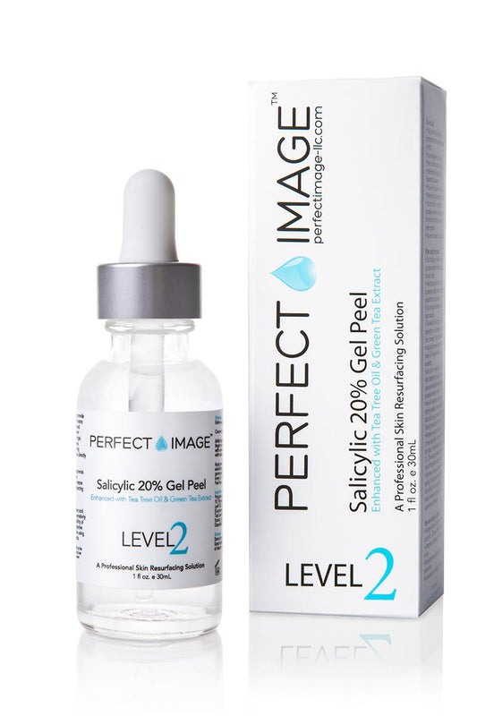 Perfect Image Salicylic Acid 20% Gel Peel, Enhanced with Tea Tree Oil & Green Tea Extract 1 fl.oz / 30 ml (Level 2)