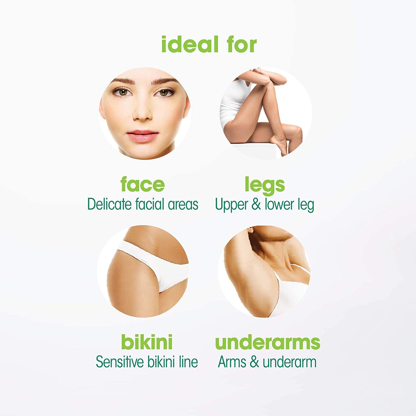 Nad's Original Hair Removal Gel Kit, No Heat, Gentle Formula For Women Body+Face Wax