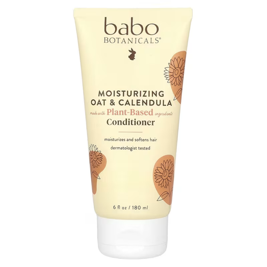 Babo Botanicals Moisturizing Oat & Calendula Conditioner, 6 oz / 180 ml