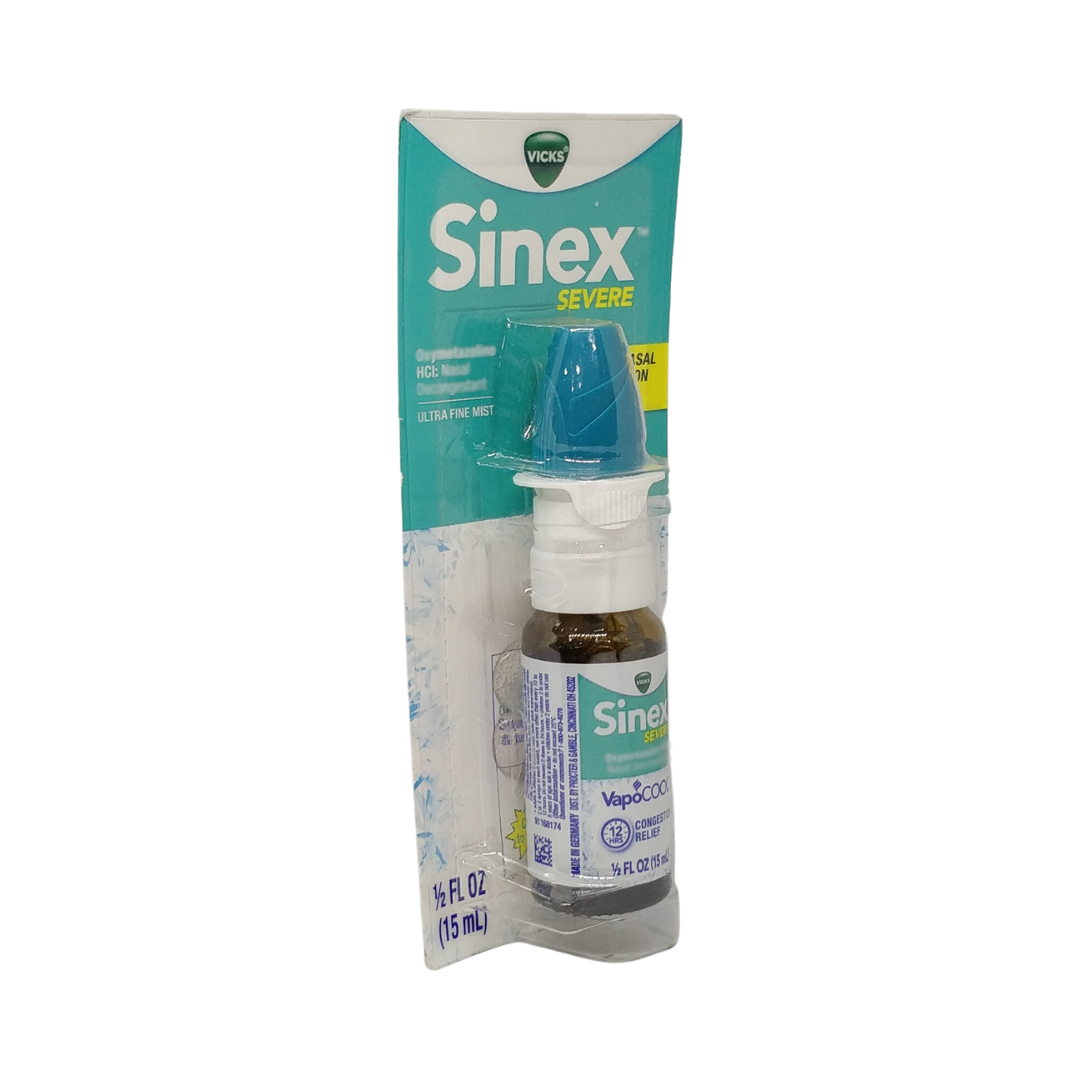 Vicks Sinex Severe VapoCool Ultra Fine Mist Spray, ½ oz / 15 ml