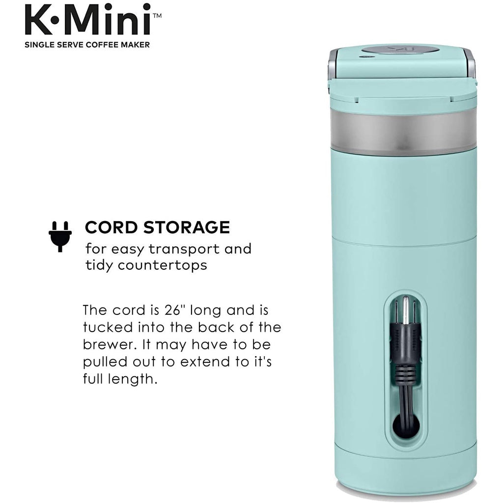 Keurig K-Mini Coffee Maker, Single Serve K-Cup Pod Coffee Brewer 6-12 oz. Brew Sizes, Oasis