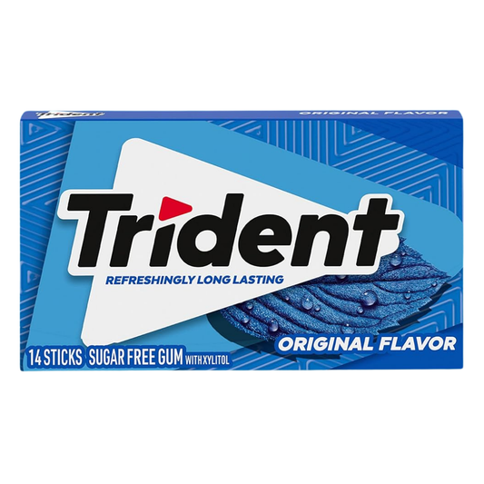 Trident Sugar Free Gum, 14 Sticks