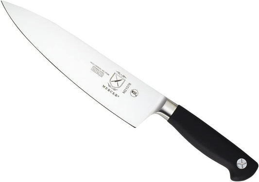 Mercer Culinary Genesis Short Bolster Chef's Knive Black 8 Inch