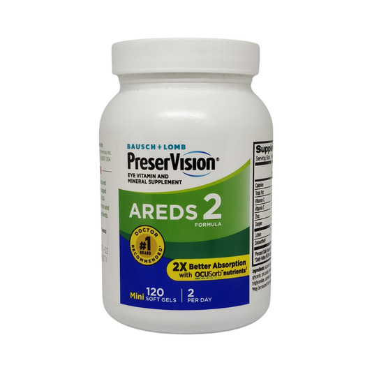 Bausch + Lomb PreserVision AREDS 2, 120 Mini Soft Gels