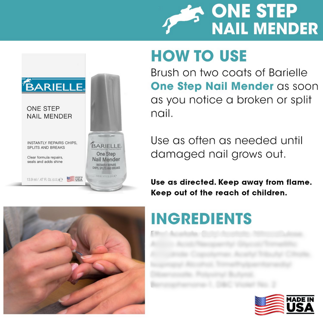 Barielle One-Step Nail Mender Treatment – 13.9 ml / 0.47 oz