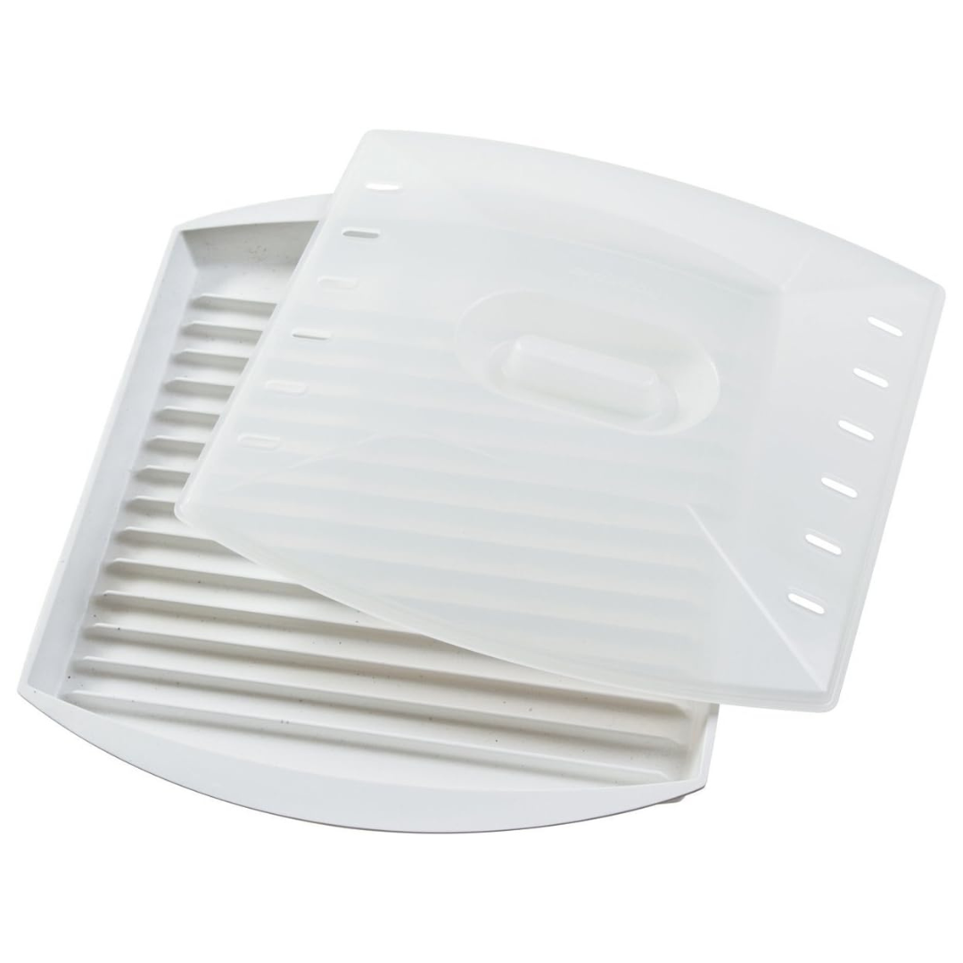 Progressive Prep Solution MiracleWare Mirowave Bacon Grill with COver 6 Srips