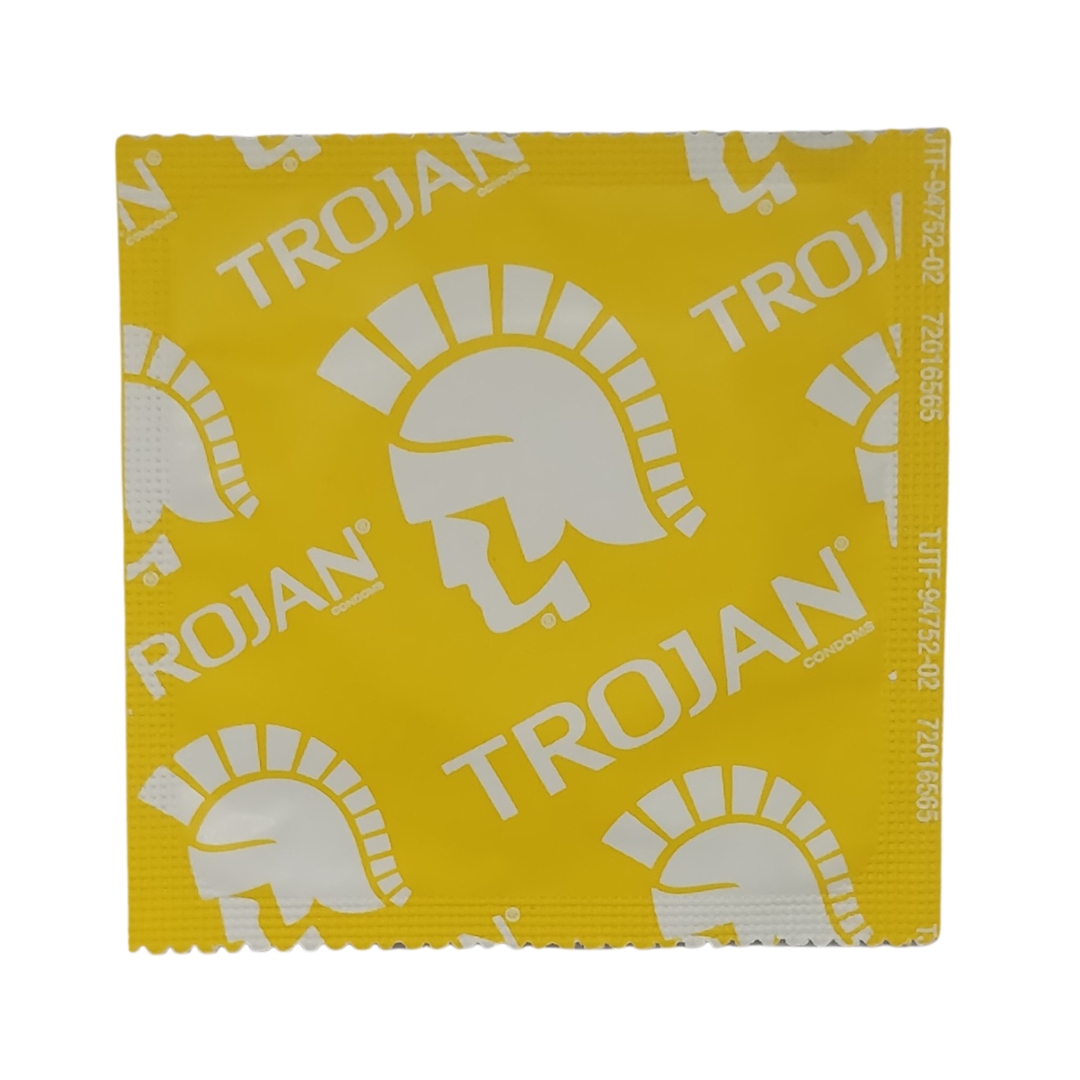 Trojan Ultra Ribbed Lubricated Condom, 1 Piece