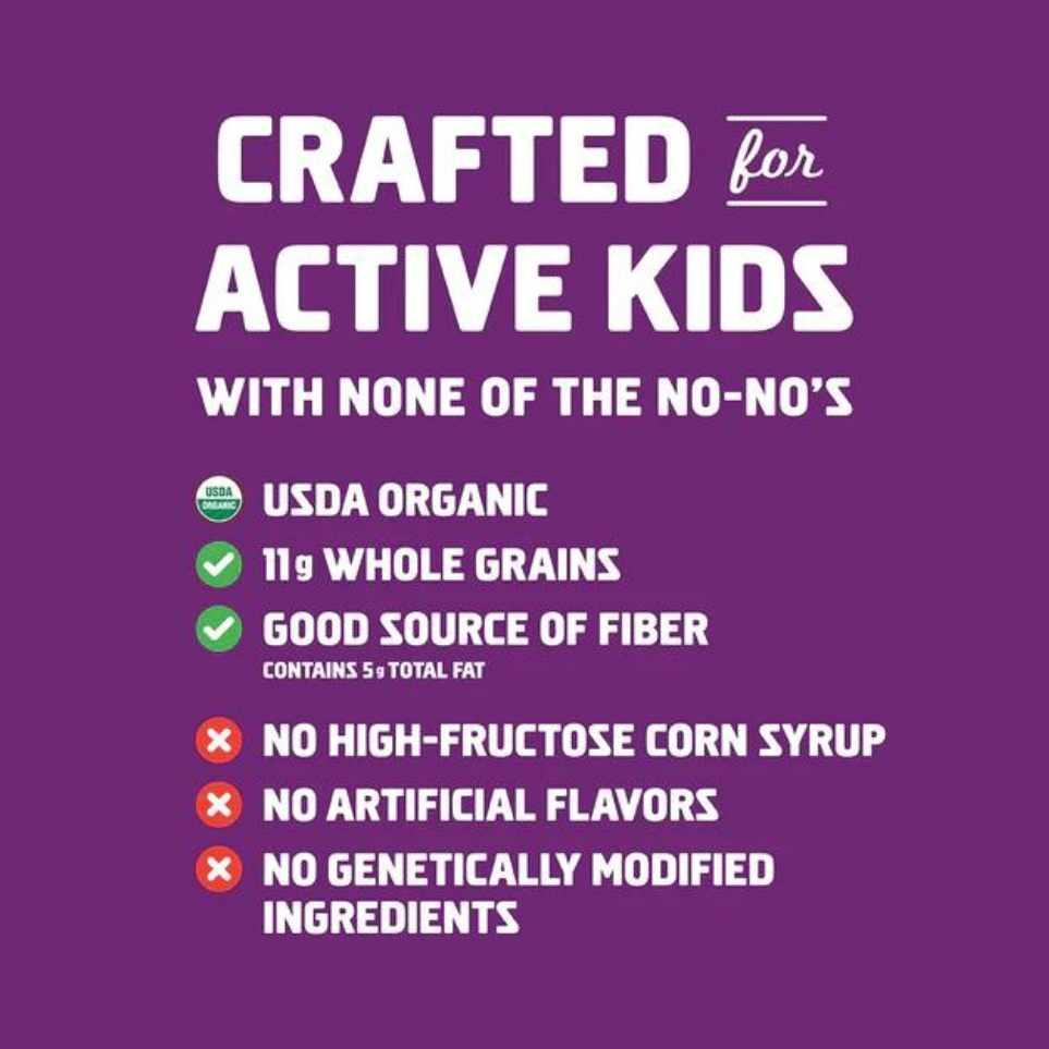 Clif Kid Z Bar Chocolate Chip Baked Whole Grain Energy Snack 1.27 Oz / 36g